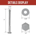 thumbnail image 3 of Tornillos HROMIGRY 5/16 x 3 (50 unidades) galvanizados en caliente, 3 of 6