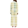 thumbnail image 3 of joogoo Pajamas Set for Women Tie Dye Checkered Long Sleeve Pjs Loungewear L, 3 of 7
