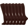 thumbnail image 1 of 7 Pairs Compression Socks for Women and Men Optimal Circulation Support Knee High Athletic Running Cycling Socks, 1 of 5