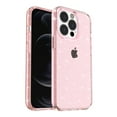 thumbnail image 5 of Compatible with iPhone 13 Pro Max Case, Clear Glitter Soft TPU Shockproof Protective Bumper Cover, Sparkle Bling Sparkly Cute Slim Women Girls Phone Case for iPhone 13 Pro Max 6.7 inch,Pink, 5 of 5