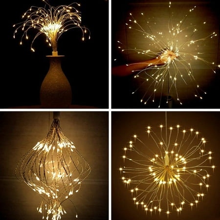 String Lights With Remote 180 Led Bouquet Shape Firework Decorative String Lights With Remote 180 Led Bouquet Shape Firework Decorative Battery Operated
