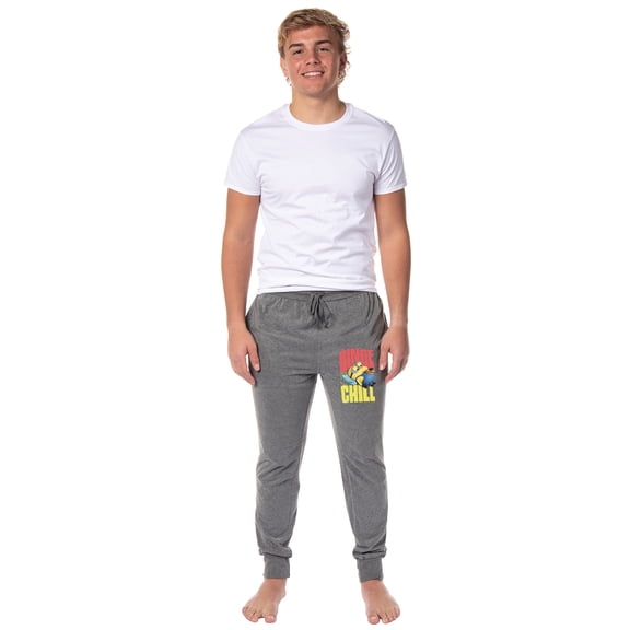 Despicable Me Minions Mens' Movie Binge Chill Jogger Sleep Pajama Pants X-Large