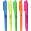 Integra Pen Style Fluorescent Highlighters Chisel Marker Point Style - Assorted - 5 / Set