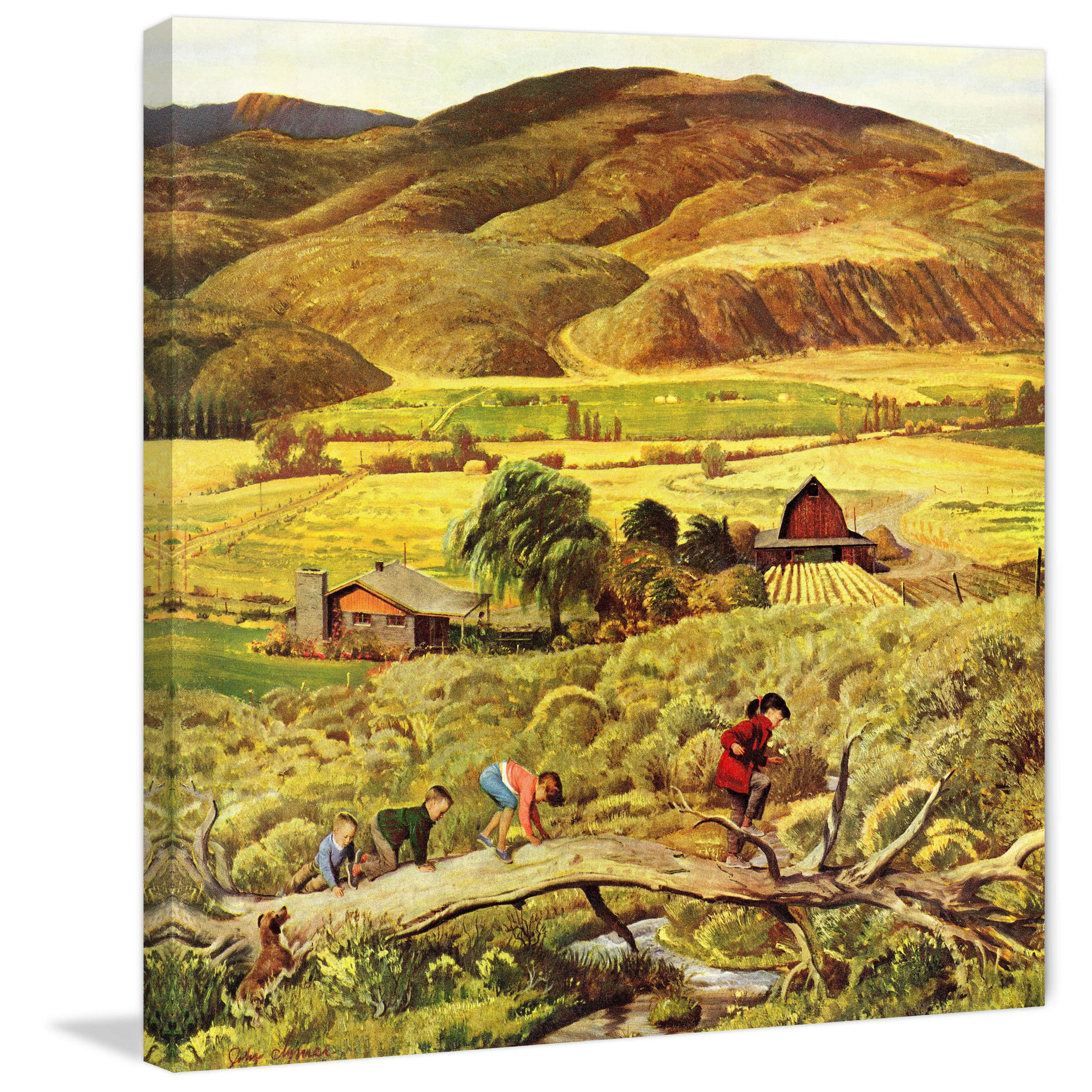 "Follow the Leader" Painting Print on Wrapped Canvas