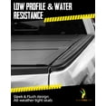 thumbnail image 2 of GianToucan 5ft Hard Tri Fold Low-Pro Tonneau Cover compitable with 2005-2021 Nissan Frontier for Models with or Without The Deck Rail System, 2 of 5