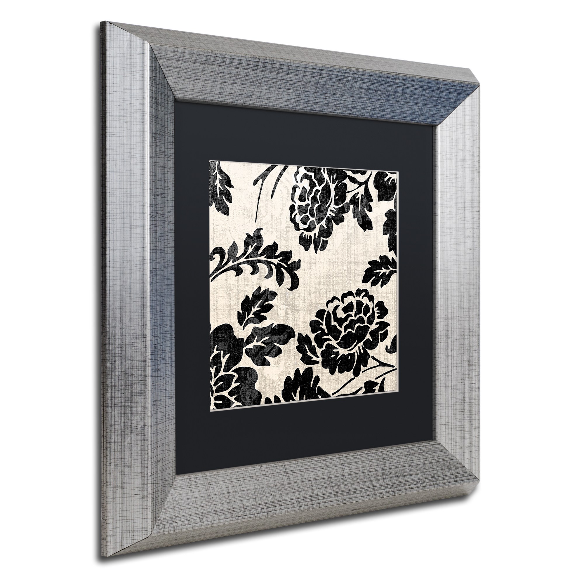Trademark Fine Art "Stylesque III" Canvas Art by Color Bakery Black Matte, Silver Frame