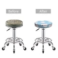 thumbnail image 3 of Uemuo Cartoon Sushi Pattern Round Bar Stool Seat Covers Washable Stool Cushion Slipcover Elastic Bar Chair Covers-, 3 of 7