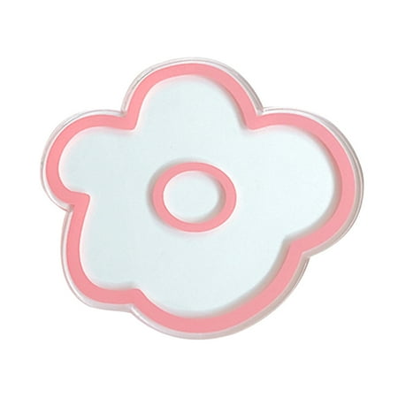 

Acrylic Flower Shape Coasters Nordic Ins Simple Table Mats Flowers Cup Mat Household Kitchen Tool Pink