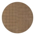 thumbnail image 2 of Brown Rug 5X5, Geometric Wool, Hand Tufted Rugs, Bed, Living room, Round Carpet, 2 of 7