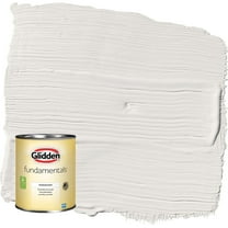 Glidden Fundamentals Arctic Cotton / White Flat Interior Paint, 1 Quart