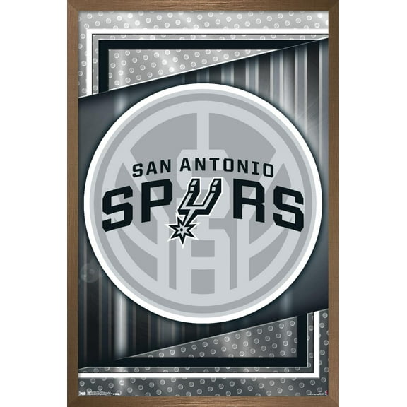 NBA San Antonio Spurs - Logo 17 Wall Poster, 22.375" x 34", Framed