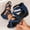 Blue, variant on Women Plus Size Open Toe High Top Back Zip Wedge Sandals Crisscross Strap Comfort Summer Blue