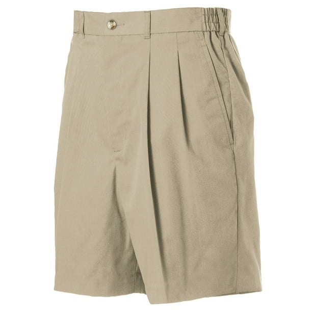 Monterey Club Men's Pleated Expandable Waist Classic Golf Shorts 8622