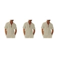 thumbnail image 4 of Sonducket Camisa con botones para hombre de estilo informal para viajar, senderismo, verano, playa, caminar, camisetas ajustadas, ropa de trabajo Type1 NO1, 4 of 6