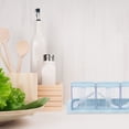thumbnail image 4 of OULII 1 Set Seasoning Containers Blue Square PP Large Capacity Easy to Pour and Take for Restaurants Kitchen Storage, 4 of 8