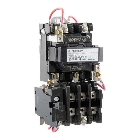 Ge Magnetic Motor Starter, Non-Reversing, 240V AC, 3 P CR306B003