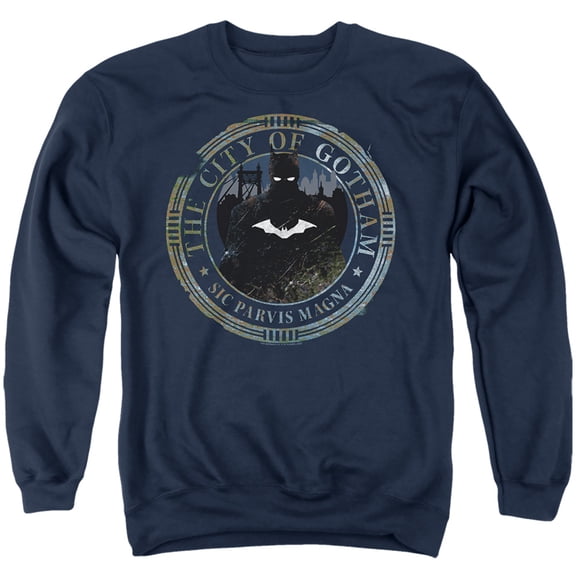 The Batman (2022) Unisex Adult Crewneck Sweatshirt, Gotham Seal, 2X-Large