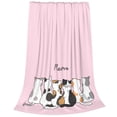 thumbnail image 2 of KLL Cute Cats Pattern Fleece Throw Blanket,Fleece Throw Blankets for Couch & Bed All Season Use-80"x60", 2 of 7