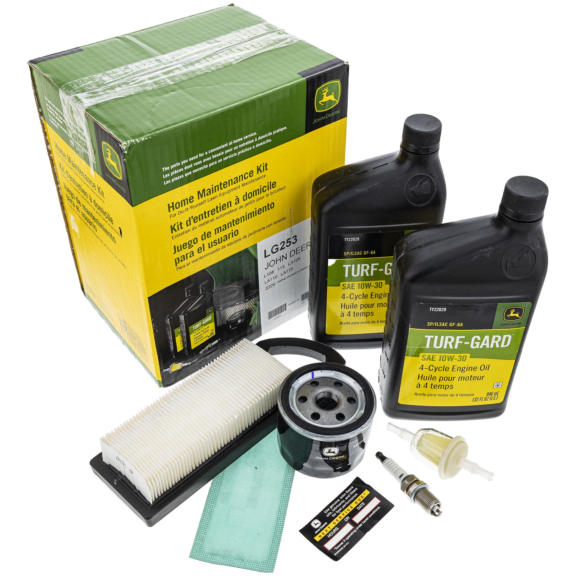 Genuine OEM Home Maintenance Service Kit John Deere 115 L 108 LA 105 110 115 Z 225 LG253