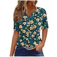 thumbnail image 4 of ATENAR Shirts for Women Lightweight Loose Womens Shirts Summer Tee Yellow XL, 4 of 5