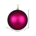 thumbnail image 2 of Vickerman 4.75" Berry Red 4-Finish Ball Ornament Assortment, 4 per Box, 2 of 4
