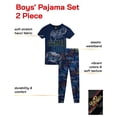 thumbnail image 2 of Quad Seven Boys' Pajama Set - 2 Piece Soft Stretch Hacci Pajama Top and Pants Set for Boys (4-12), 2 of 7