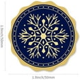 thumbnail image 2 of Sellos de certificado de lámina dorada con diseño de copo de nieve, pegatinas autoadhesivas redondas de 5 cm en relieve, 100 unidades, 2 of 7