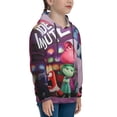 thumbnail image 3 of Lsque inside out 2 Patten Youth Hoodie Sweatshirt Pullover with Kangaroo Pocket Boys and Girls Hoodie Warm Hoodie for Kids, 3 of 8
