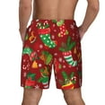 thumbnail image 2 of Lsque Mens Swim Trunks X-mas and New Year Pattern - Bathing Suit Compression Liner - Beach Swim Shorts Swimwear - (S-3XL) - Stretch Quick Dry -X-Large, 2 of 9