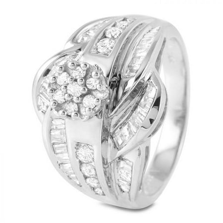 Foreli 1.25CTW Diamond 14K White Gold Ring W Cert