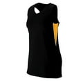 thumbnail image 2 of Augusta Ladies Inferno Jersey 1290 - Black/Gold/White Size 2XL, 2 of 3