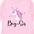 thumbnail image 4 of Inktastic Big Sis Unicorn Girls Sister Announcement Girls Long Sleeve Toddler T-Shirt, 4 of 5