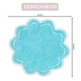 thumbnail image 2 of Home Weavers Allure Collection Bath Rug, 100% Cotton Tufted Round Shape, 30" Round, Turquoise, 2 of 6
