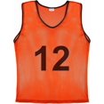thumbnail image 2 of Murray Sporting Goods Adult Mesh Team Practice Pinnies - Numbered or Reversible, Set of 12 (Orange Numbered), 2 of 5