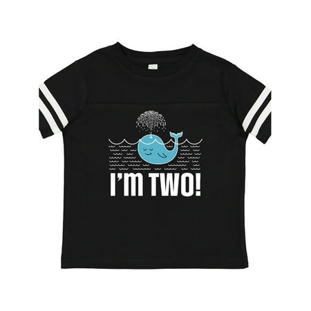 

Inktastic 2nd Birthday Whale Party Fish Gift Toddler Boy or Toddler Girl T-Shirt