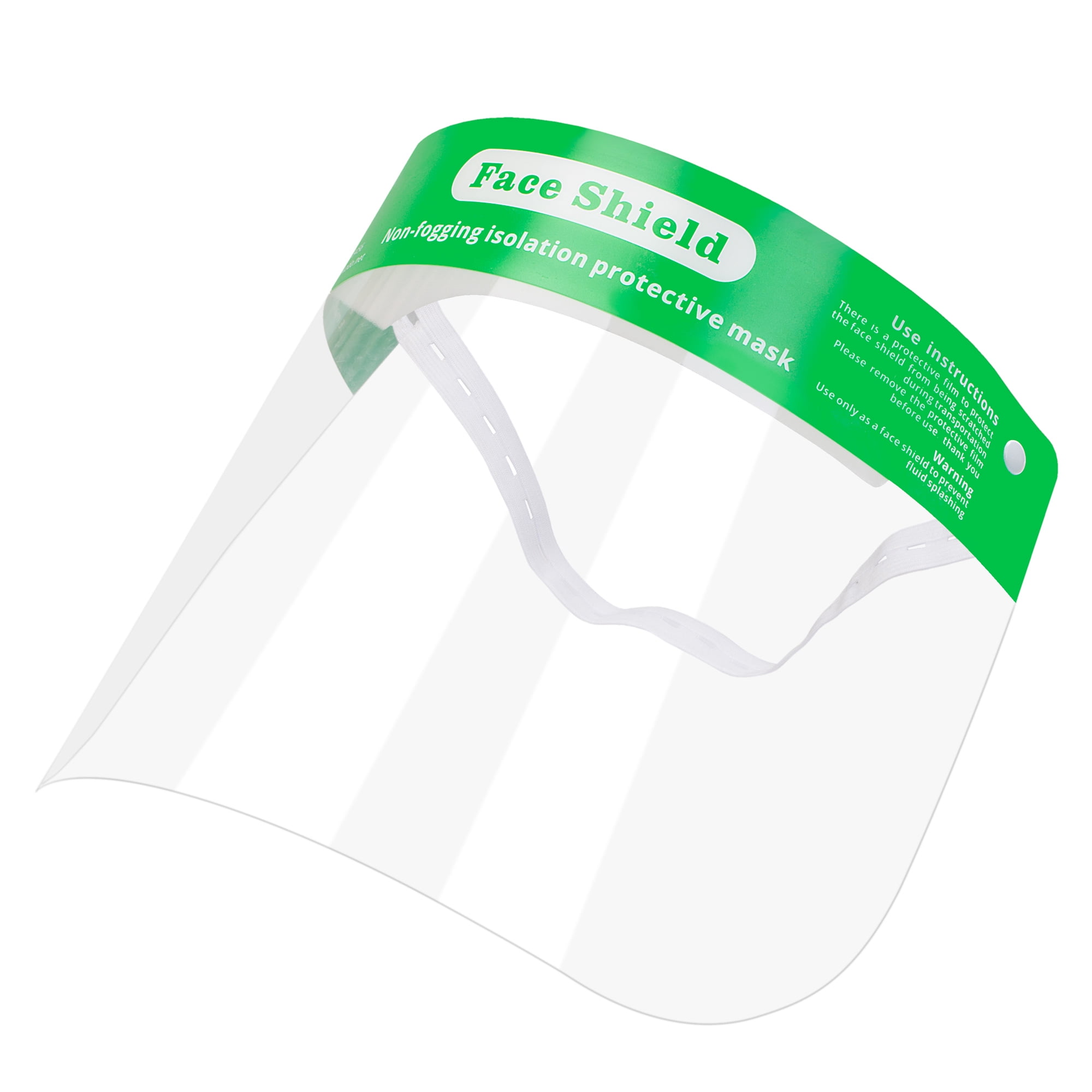 Reusable Face Shield 10PCS Plastic Face Shield Anti-Saliva Windproof Dustproof Safety Face Shield Full Face Shield
