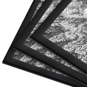 Americanflat 20x30 Poster Frame 3 Pack Polished Front Cover Slide Photo Buildable Molding Fusion Wall - Black