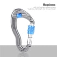 thumbnail image 2 of 25KN Carabiner Screw Locking Hook for Rock Climbing Mountaineering Rescue Equipment(Blue), 2 of 9
