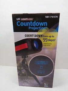 New Gemmy LED Lightshow Countdown to Christmas Projection 99 Days Projector 