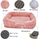 thumbnail image 5 of Cozy Plush Dog Sofa Bed Square Beds Washable Warm Pet Cushion Orthopedic Faux Fur Memory Foam Lounger Fluffy with Zipper Cover ShopWise Round, 5 of 16