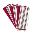 thumbnail image 3 of Craftsworth 100% Cotton Kitchen Towel, 15x26-Pack of 6, Stripe Red Combo, 3 of 6