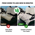 thumbnail image 4 of Golf Cart Seat Covers for 2 Seater,Purple Spring Floral Microfiber Cart Seat Towel Blanket,Summer Flowers Botanical Rustic Absorbent Breathable Non Slip Bench Seats Protector for Golf Course 51"x31", 4 of 9