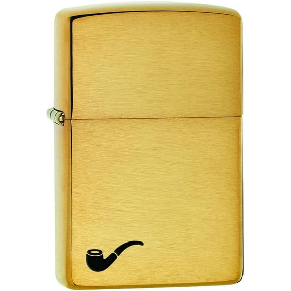 Zippo Lighter- Pipe Lighter- Brushed Brass Windproof Lighter #Z5009