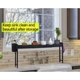 thumbnail image 6 of Horynar Spice Rack for Countertop Over the Stove Spice Shelf for Kitchen Spice Rack Organizer with Extra Basket and Hooks Countertop Black Spice Rack Shelf Great for Magnetic Stove Top Shelf, 6 of 8