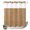 Brown, variant on No Hook Shower Curtain, Abstract Polka Dot Shower Curtains for Bathroom with See Through Top Window, Geometric Dotted Stripes Vintage Waterproof & Washable Bath Curtain 66"x72"