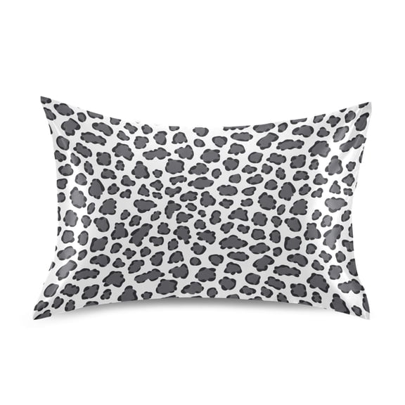 Ryvnso Satin Pillowcase Gray Leopard Pillow Cases Standard Size 26x20in