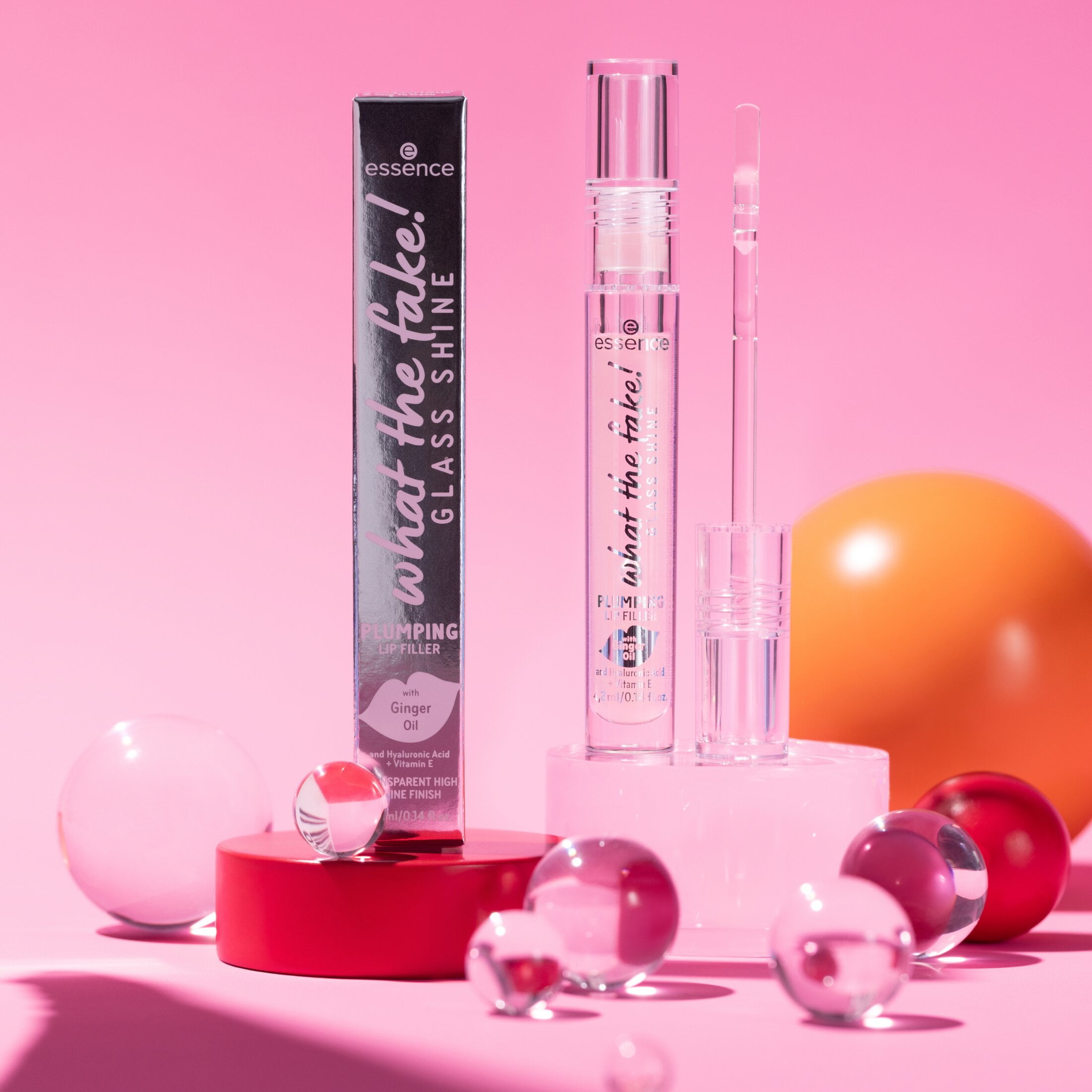 essence What The Fake Glass Shine Plumping Lip Filler, 01 Oh So Glassy