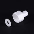 thumbnail image 5 of Uxcell G1/2 Female Thread to 1/4" Tube Straight Connect Fittings Quick Connector White 5 Pack, 5 of 5