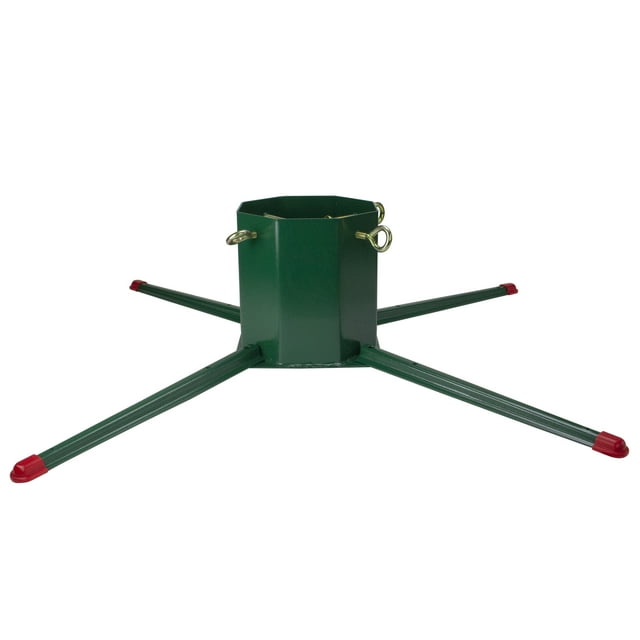 Jack Post 45" Green and Red Welded Christmas Real Live Tall Tree Stand