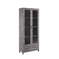 thumbnail image 5 of Home Source Display Storage Cabinet in Cement with Glass Doors, 5 of 6